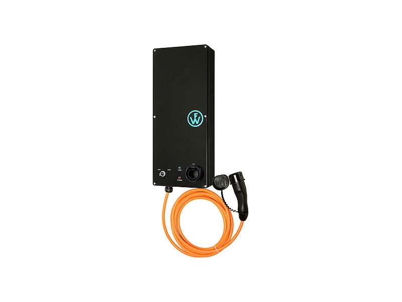 WALTHER-WERKE WALLBOX SLIM-LINE KEY WITH FIXED CHARGING CABLE WITH VEHICLE CONNECTOR TYPE 2 16A/11KW AND BASIS MONITORING ; 98210024