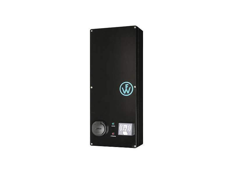 WALTHER-WERKE WALLBOX SLIM-LINE RFID WITH ONE CHARGING POINT TYPE 2 16A/3,7KW UP TO 32A/22KW, ELECTRIC ENERGY METER AND PREMIUM MONITORING ; 9