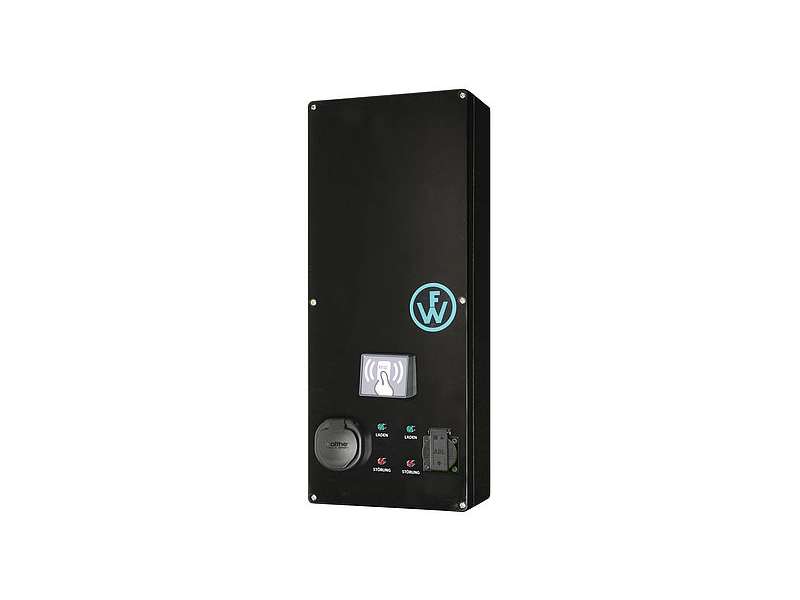 WALTHER-WERKE WALLBOX SLIM-LINE RFID WITH TWO CHARGING POINTS 1X TYPE 2 16A/11KW AND 1X ISOLATED GROUND RECEPTACLE 16A/3,7KW AND BASIS MONITOR