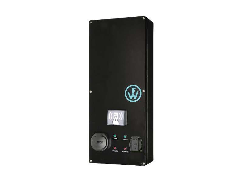 WALTHER-WERKE WALLBOX SLIM-LINE RFID WITH TWO CHARGING POINTS 1X TYPE 2 16A/11KW AND 1X ISOLATED GROUND RECEPTACLE 16A/3,7KW, ELECTRIC ENERGY