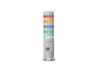  LED Tower Direct Mount 5 Tier - red yellow blue green white, Steady/Flashing/Alarm; LD6A-5DZQW-RYSGW