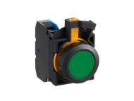 IDEC Pushbutton - non illuminated / Green Round flush Plastic bezel 1NO Momentary; CW1B-M1E10G