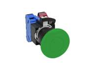 IDEC Pushbutton - non illuminated / HW series, Momentary, Ø40 mm Mushroom , Ø29 Round plastic (black) bezel, round button, 1 x NO 0 x