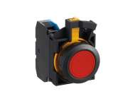 IDEC Pushbutton - non illuminated / Red Round flush Plastic bezel 1NC Momentary; CW1B-M1E01R