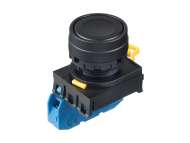 IDEC Pushbutton - non illuminated / YW series, Ø30mm button, Maintained, Plastic bezel , 1NO, 0NC Black; YW1B-A1E10B