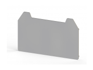  1 mm End plate, Insulation material PA, Grey , NPP/AVK 4CC-CCA; 450349
