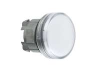 Schneider Electric Bela glava signalne lampice Ø22 ravna sočiva za integrisan LED;ZB4BV013