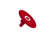  Crvena kapica sa oznakom ''O'' za okrugli taster Ø22;ZBA432