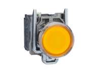 Schneider Electric Narandžasti udubljeni kompletni svetleći taster Ø22 sa povratkom 1NO+1NC 24V;XB4BW35B5