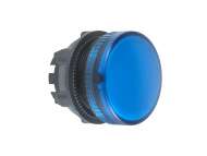  Plava glava signalne lampice Ø22 ravna sočiva za integrisan LED;ZB5AV063