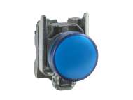  Plava kompletna signalna lampica Ø22 ravna sočiva sa integrisanim LED 110…120V;XB4BVG6