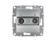 Schneider Electric TV/R prolazna utičnica (8dB), bez rama, aluminijum;EPH3300361