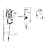 EUCHNER Hand-held pendant station HBM, EMERGENCY STOP device, membrane pushbuttons, selector switch, enabling switch, handwheel, HBM-120 - slika 3
