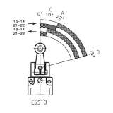EUCHNER Position switch NG1HB-510-M, plastic roller ; 079926 - slika 4