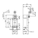 EUCHNER Position switch NG.HS, steel roller, NG1HS-510L060-M (Order no. 079937) - slika 2