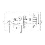 Festo Air preparation combination unit MSB4-1/4:J1D1A1-WP ; 531101 - slika 2
