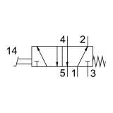 Festo Foot valve F-5-1/4-B ; 8992 - slika 2
