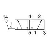 Festo Hand lever valve H-5-1/4-B ; 8995 - slika 2