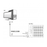 Helmholz SSW5/USB, S5 USB programming cable, 3 m, incl. CD with software - slika 2