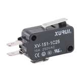 XURUI Mikro prekidač, nazivne struje 15 A, sa rasporedom kontakta 1 NO + 1 NC ;  XV-151-1C25 - slika 1